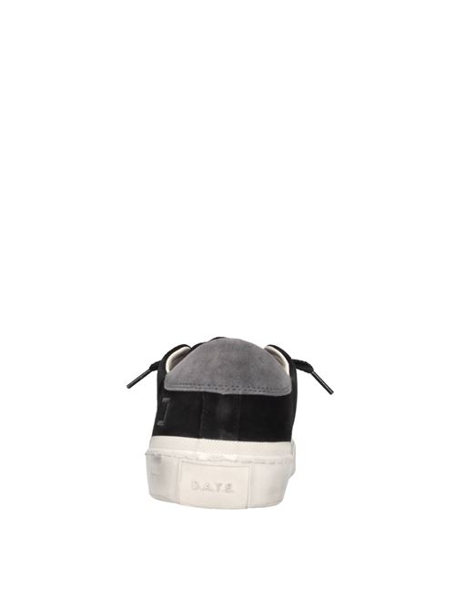 Sneakers in camoscio D.A.T.E. | HILL LOW SUEDENERO-GRIGIO
